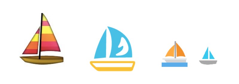 the sailboats of emoji