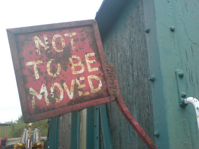 not to be moved