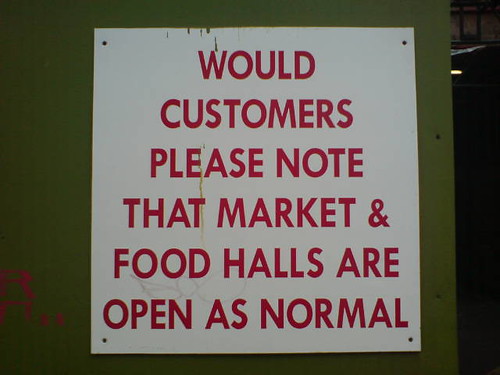 or it could just say 'open'