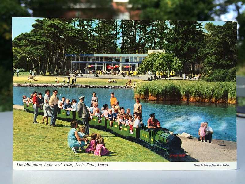 The Miniature Train and Lake, Poole Park, Dorset