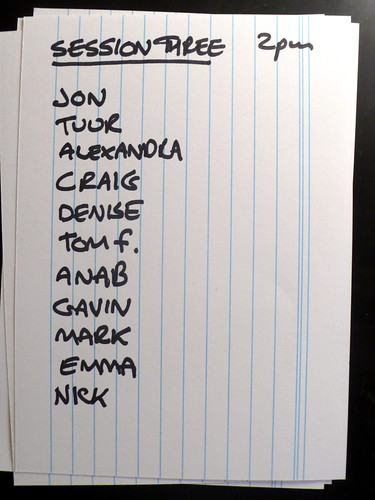 interesting running order