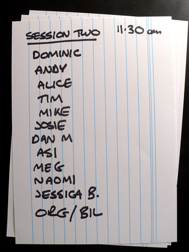 interesting running order