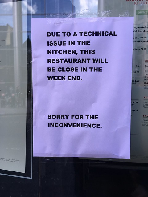 Restaurants are still getting close