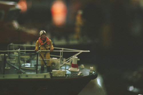 at sea