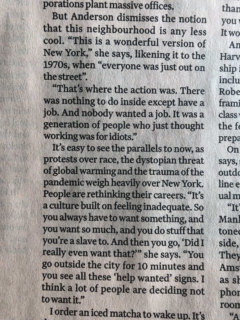 help wanted - laurie anderson