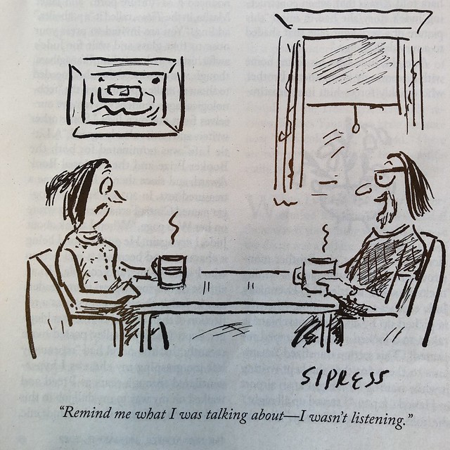 I wasn't listening